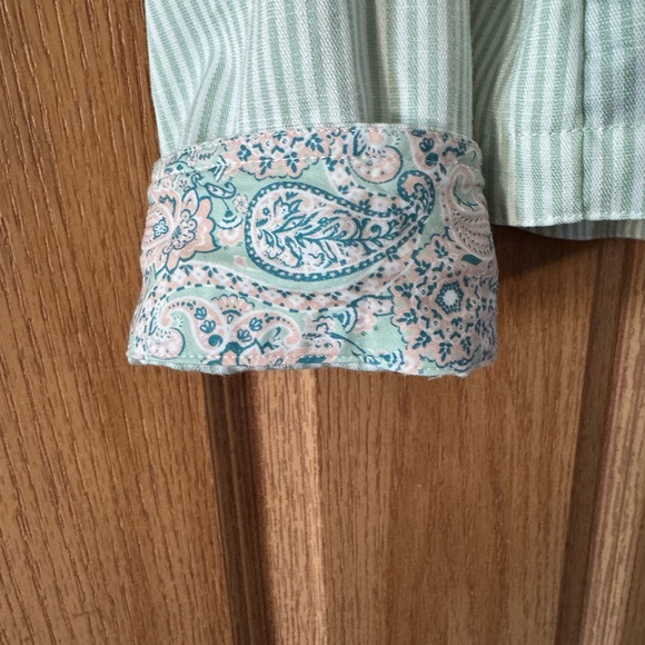 89th & Madison Mint Striped Utility Jacket - Picture 5 of 5